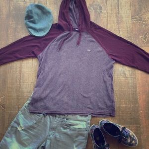 Vans long sleeve hooded tee
